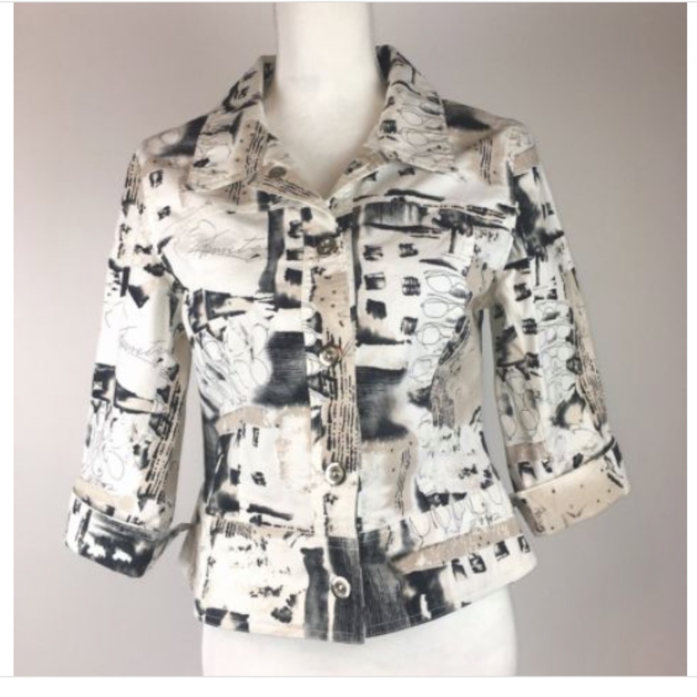 French Laundry Embellished Jacket Small A-389